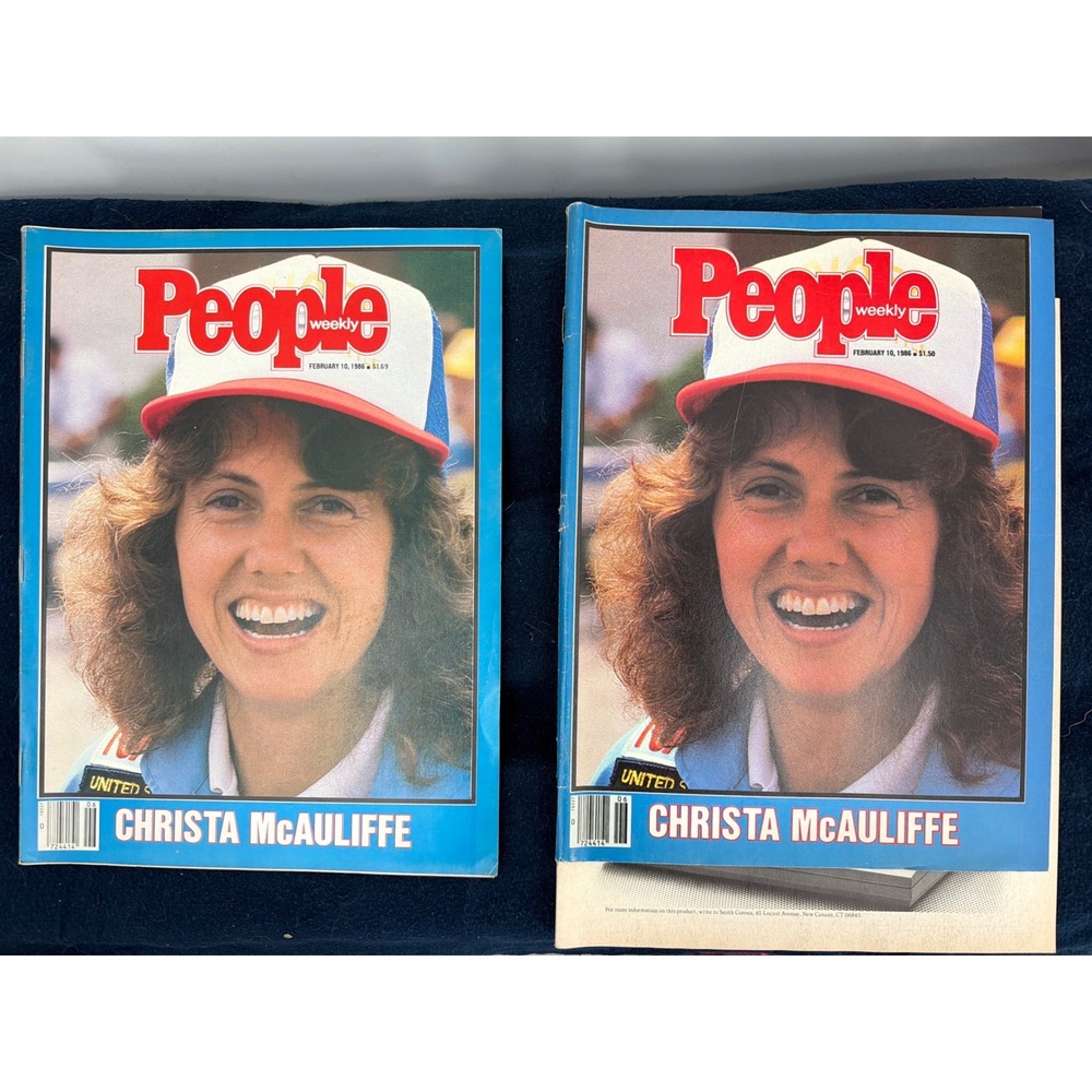 Vintage People Magazine Feb 10 1986 Christa McAuliffe Challenger Tribute 2 Pack